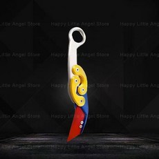 3D프린팅 플라스틱 칼 나이프 손잡이 당근 쿠나이 가짜, 1PC-D2, 1개