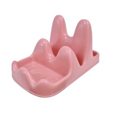 [해피인어스] 냄비뚜껑받침 조리도구 국자 받침대, 1개, 핑크