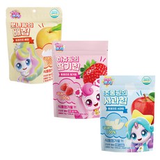 다산메디칼 알쏭달쏭 캐치티니핑 하츄핑 딸기칩 + 나나핑의 배칩 + 꾸래핑의 사과칩 3개, 42g, 1세트