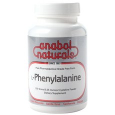 anabol naturals L-苯丙氨酸結晶粉末, 1個, 100克