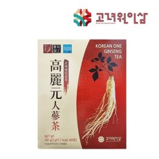 고려원인삼 인삼차 지함 선물세트 50포 2박스, 150g, 50개입, 1개