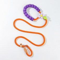 코어엑시스 강아지 산책 리드줄 DIY 카툰 디자인 P로프 외출용, 1개, TYPE F