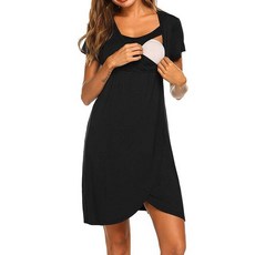 수유잠옷 임산부 빅사이즈 잠옷 원피스 세트 홈웨어 모유 드레스