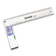 DANMI 直角尺 帶水平尺 測量工具, 1個, 30cm 一支
