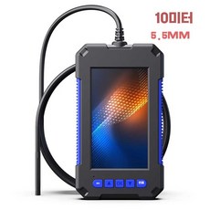 산업용 내시경 카메라 rigid 화면 픽셀 측정기 엔진 케이블 하수도 검사, 1개, 21. 32G+10m선+5.5MM+블루