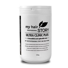 마이헤어스토리 울트라 클리닉 플러스 탈색제 500g (손상모용-화이트 파우더) / 탈색제, 1개