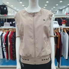 디즈니골프 여성 골프 조끼 베스트 기능성 데일리 라운딩룩 여성용 SS봄 라운드넥 풀집업조끼 SO1LJV009BGGNDH5579931