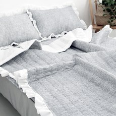 시어서커 얇은 누빔 차렵 여름 이불, 믹스 그레이