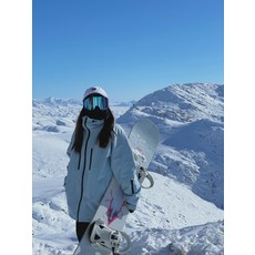 스노우보드복 상의 방수 방풍 기능성 플리스 안감 적용 오버사이즈 핏 겨울용 보드복 따뜻한 착용감 캐주얼 스포츠 아우터