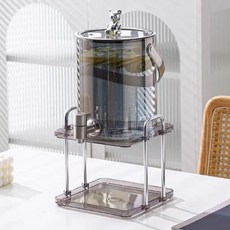 【開發票/統編】大容量冷水壺飲料桶 帶水龍頭涼水桶 冰扎壺可樂桶, 1個, 煙灰桶+架子