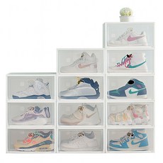 메이스 현관 신발장 정리대 수납장, 10개, 고급형 투명 (특대)