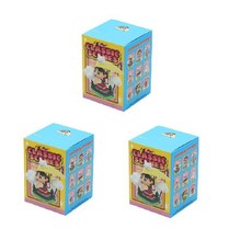 크레용 신짱 클래식 블라인드 박스 피규어 데스크 장식 선물, 블라인드 박스 3개