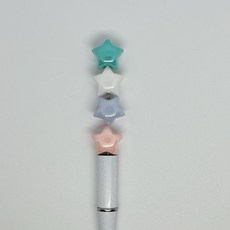 볼펜꾸미기 볼꾸 동대문 꾸미기 DIY 별 스타 AB코팅 알록달록 미니 랜덤, 1개, 상세페이지 참조
