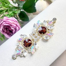 보석모티브 N-035, 금도금, 스모그토파즈, 1개