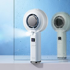 프롬비 미스트 아이스제트 냉각선풍기 FF249 100단 휴대용 제트팬 아웃도어 캠핑 4500mAh 대용량, 스노우화이트