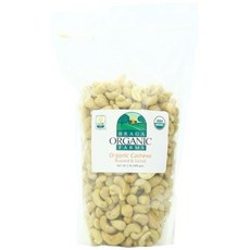 브라가 유기농 농장 유기농 로스팅 및 가염 캐슈넛 2파운드 백 Braga Organic Farms Organic Roasted and Salted Cashews 2 lb. bag, 1개, 907.18g