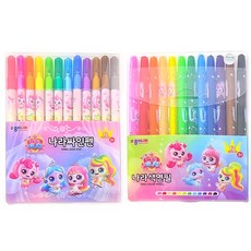 종이나라 캐치 티니핑 사인펜+색연필 12색 세트, 1개