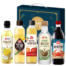 실속 명절선물세트 식용유 간장 맛술 식초 올리고당