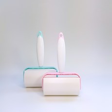 쇼핑몰집 10cm 소형 미니 사선 테이프크리너핸들 찍찍이 돌돌이 핸들 밀대 손잡이, 2개