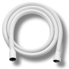 도이차 물때방지 간편설치 말랑이 샤워기 호스, 화이트, 1.5m