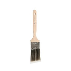 Restaurantware 1.5 Inch Angled Brush 6 CountWood Handle Synthetic Bristles Stainless Steel Ferru