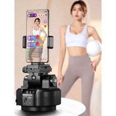 전동 카메라 헤드 팬 틸트 리모컨 회전 짐벌 장치, 1개, M6 헤드+삼각대+케이블