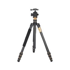 Q999C 碳纖維三腳架 輕巧便攜 四節可調高度 鎂合金三叉結構, 1個, Q999C碳纖維三腳架