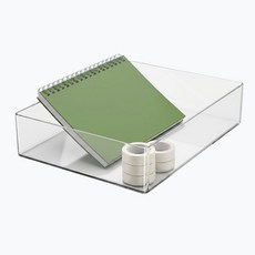 책상정리함 투명 아크릴 모듈 서랍수납함 특대 20X30X6, 모듈형 투명 사각 수납함 특대
