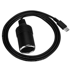 12V USB 타입-C 수 플러그 - 자동차 담배 어댑터 암 소켓 PD 전원 케이블 45W~65W PD USB C 충전기와 함께 작동 대시 캠 GPS 자동차 LED 조명, 12V USB 타입-C 수 플러그 - 자동차 담배 어댑