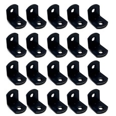 아이베란다 블랙코팅 꺽쇠 코너 브라켓, 20개