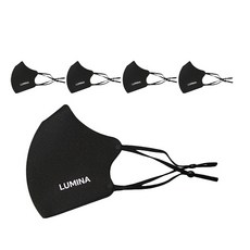 루미나마스크 5개입 귀끈 조절가능한 패션마스크, B타입14_스포츠(대형_L)_블랙5개입