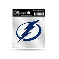 Rico Industries 탬파베이 라이트닝 10.2cm x 10.2cm 스몰 스타일 데칼 416319, 7"L x 5"W, Tampa Bay Lightning