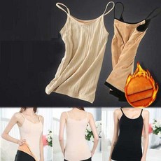 속옷 베이직 겨울 민소매 나시탑 올데이 핫기모 베이직 언더 YJz