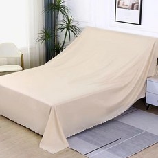 家用防塵布 傢俱沙發冰箱遮蓋布, 爆款米 精美花邊 ,長：1米/寬：1米