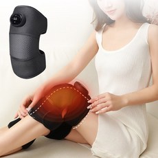 BIBOSI 무선 무릎찜질기 어깨관절 팔꿈치 다용도 타이밍진동 전기 온열 찜질기, 2개, 블랙