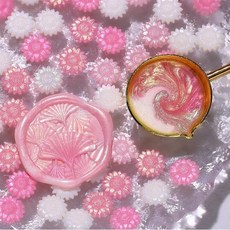 봉투 봉인 스탬프 왁스 알 초대장 혼합색상 100개 1팩, 1개, 7