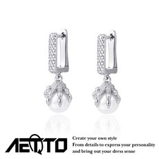 AETTO 龍爪之珠耳環 高級感 S925純銀 銀龍得珠 嘻哈 歐美街頭