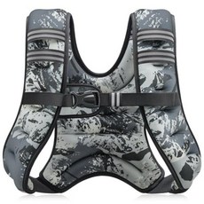 중량조끼 웨이트조끼 크로스핏 홈트 러닝 헬스 중량 베스트 머슬업 운동 웨이트 트레이닝 조끼, 3.6kg, Urban Gray Camo
