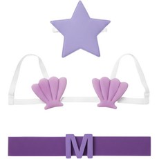 코스프레야 쉘 브라 마스크와 엘라스틱 M 벨트 세트 - 성인 여성 남성 할로윈 코스튬 코스프레