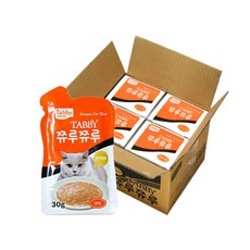 테비토퍼 쮸루쮸루 고양이간식, 연어, 30g, 48개