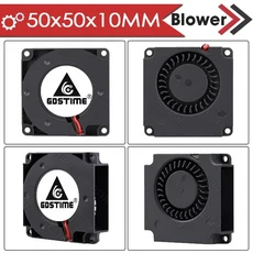 Gdstime 5015 24v 팬 4010 스네일 팬 2PIN DC 5V 12V 3D 프린터 미니 팬 7015 7530 쿨링 팬 3010 5020 터보, 02 12V Sleeve 2P2.54, 07 50X50X10MM Blower