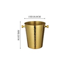 아이스버킷 칠링 바스켓 쿨러 샴페인 와인 3 얼음통 칠러, P. 유럽산 망치 얼음통 골드 싱글 버킷