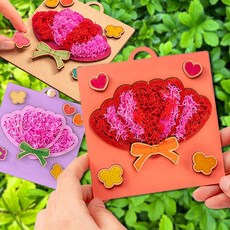 스칸디아모스 액자 만들기 카네이션 키트 어버이날 스승의날 노인 중학생 원예수업 diy, 카네이션 모스 액자 만들기