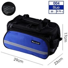 자전거가방 WEST BIKING-자전거 패니어 가방 방수 대용량 자전거 트렁크 백 3 in 1 MTB 로드 사이클링 수하물 캐리어 뒷좌석 가방, 3.Basic Blue, 1개