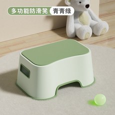 桃園熱銷 日式小板凳 馬桶凳 塑料防滑墊腳椅 浴室洗澡凳, 升級加大防滑高16承重300-青青綠