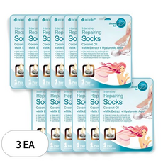 에피엘르 인텐시브 리페어링 코코넛 풋케어 팩, 12매, 3개, 16g