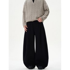 K190 廓形寬褲 彎刀棉褲