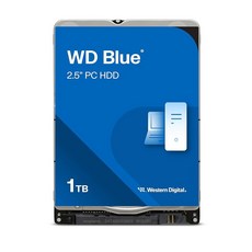 WD Western Digital 1TB 블루 모바일 하드 드라이브 HDD - 5400RPM SATA 6Gb/s 128MB 캐시 2.5인치 - WD10SPZX