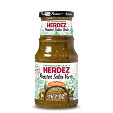 헤르데즈 구운 살사 베르데 미디엄 680g 병 – 강한 HERDEZ Roasted Salsa Verde Medium 24 oz Jar– Fire-Roasted Green, 445.09g, 1개