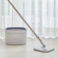 8월 출시 신제품 OLLY 올리 한번에 통돌이 회전 물걸레 밀대 걸레, 1개